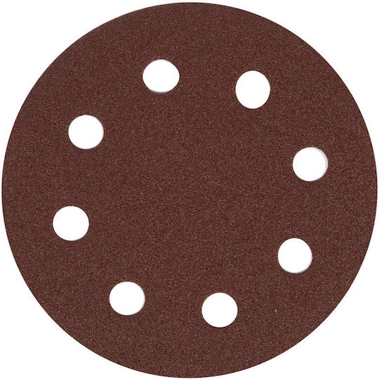 Detoolz Normales Schleifblatt K80 mit 8 Löchern 180x180mm Set 10Stück