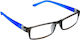 Lesebrille +1.00 in Blau Farbe 180