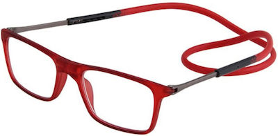 Reading Glasses +2.00 with Magnet in Red color 5050