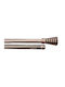 My Home Luxury Metallic Curtain Pole Single Φ19mm 120cm Bronze