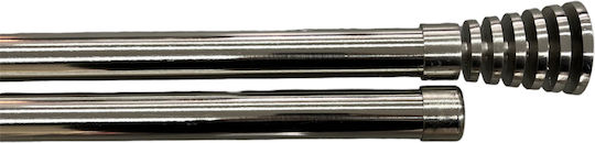 My Home Luxury Металик Корниз Двоен с Пръчка Φ28мм 120бр Silver