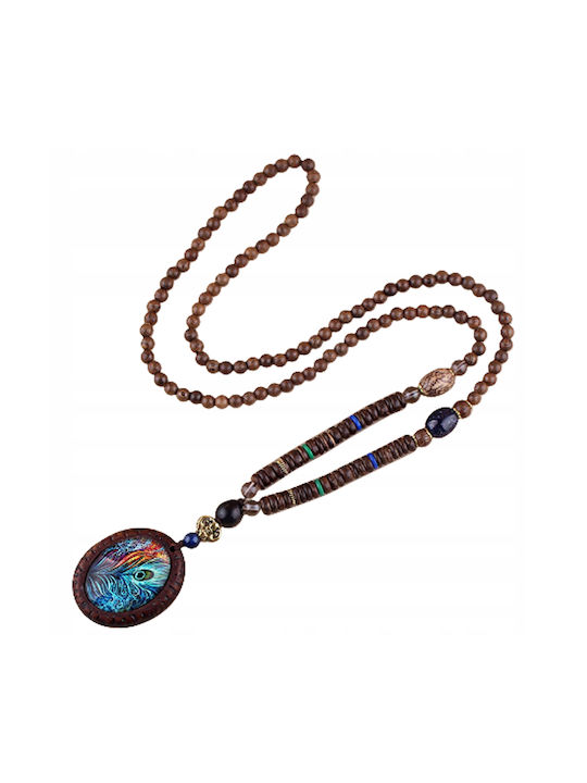 Nepal Buddhist Mala Colier cu Perle