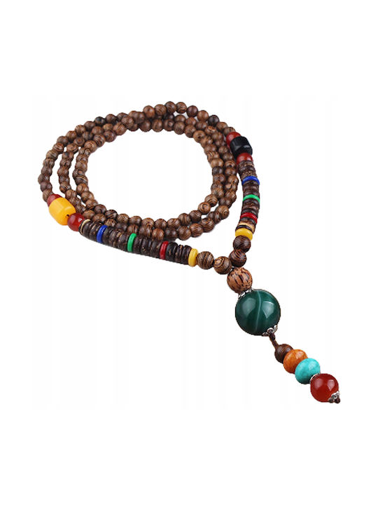 Nepal Buddhist Mala Colier cu Perle