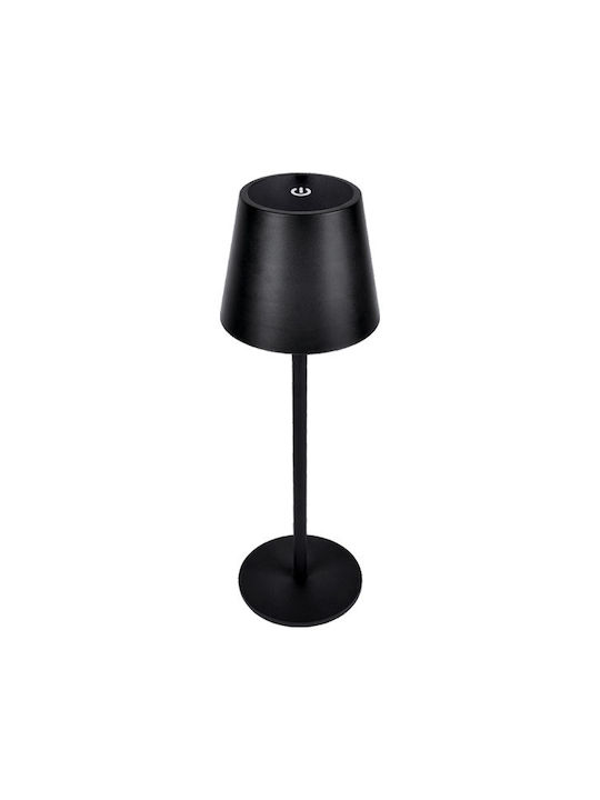 Elmark Metall Tischlampe LED mit Schwarz Schirm...
