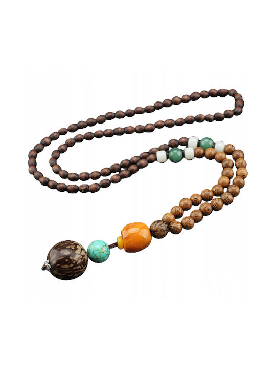 Nepal Buddha Mala Colier cu Perle