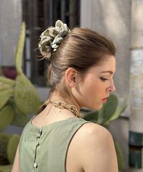 Achilleas Accessories Scrunchie Χακί