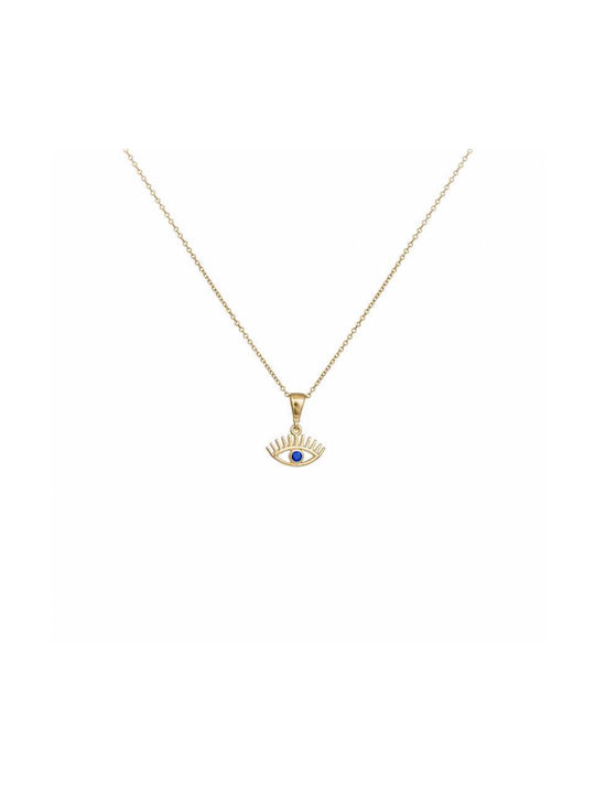 Halskette Auge aus Gold 14K