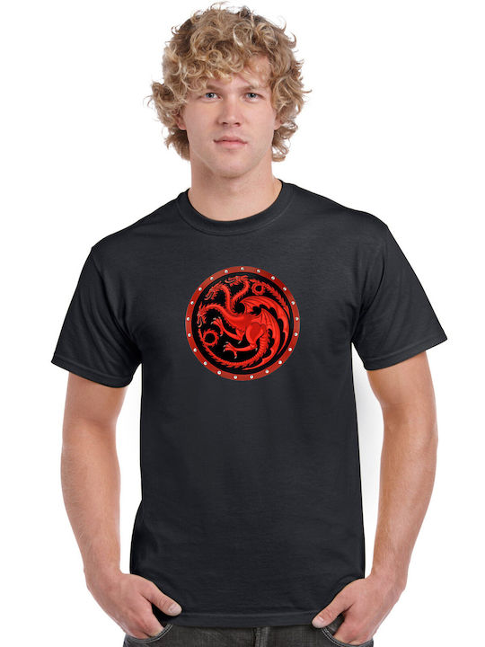 Pegasus Drakaris Game Of Thrones Tricou Negru Bumbac