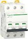 Schneider Electric Automatischer Schutzschalter 1A Dreipolig AC A9F94301