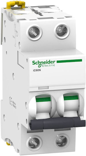 Schneider Electric Αυτόματη Ασφάλεια 3A Διπολική AC A9F74203