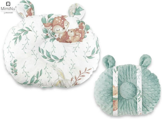 MimiNu Baby- und Kinderkissen Schlaf Minky Cold Mint 23x30cm