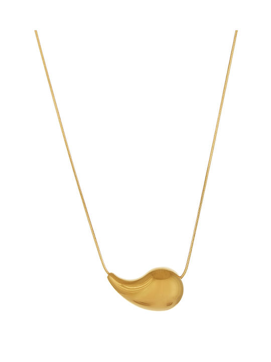 Necklace from Gold Plated Steel