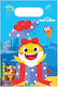 Amscan Paper Bag for Gift with Theme "Baby Shark" Blue 16.2x23.4cm. 8pcs