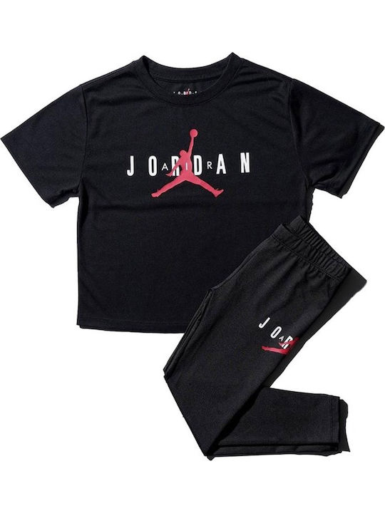 Kids' Set with Leggings Summer 2pcs Black