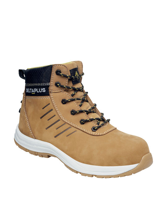 Delta Plus Sicherheit Stiefel Beige S3S mit Rutschfestigkeit