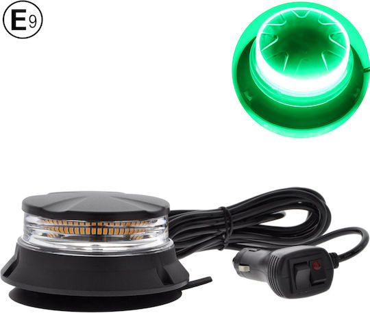 Flexzon Auto-Leuchtturm LED 12V 10.8cm mit Grün Beleuchtung