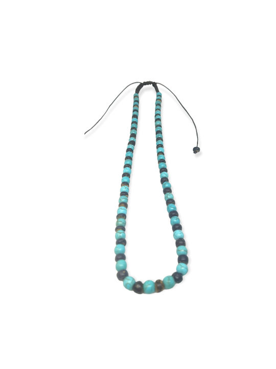 Necklace Turquoise/Coffee