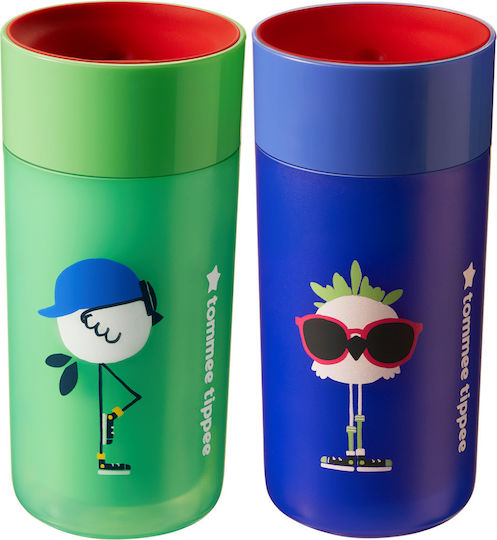 Tommee Tippee Παιδικό Ποτηράκι 360° από Πλαστικό Μπλε 300ml για 12m+