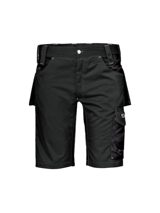 Sir Safety Fusion Work Shorts Black made of Cotton