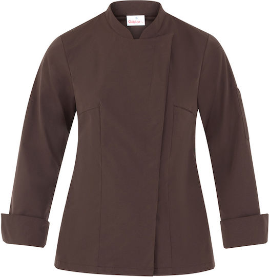 Giblor's Coat Chef Female Brown with Long Sleeve