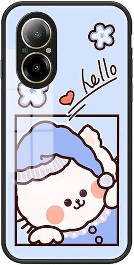 Cartoon Umschlag Rückseite Silikon Blau (Realme C67)