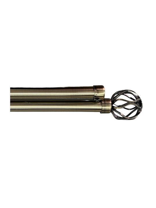 My Home Luxury Metallisch Vorhangstange Einfach Φ28mm 310cm Gold