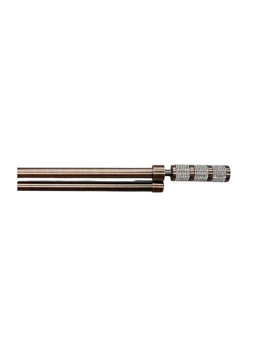 My Home Luxury Metallic Curtain Pole Single Φ19...