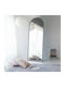 Aberto Design Arched Floor Mirror with Black Metal Frame 180x65cm