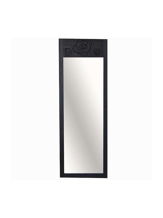 Aberto Design Καθρέπτης με Γκρι Ξύλινο Πλαίσιο 155x55cm