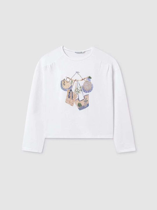 Mayoral Kids Blouse Long Sleeve White