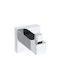 Bemeta Bemeta Кука Баня Единично с винтове ​5x5см Inox Сив