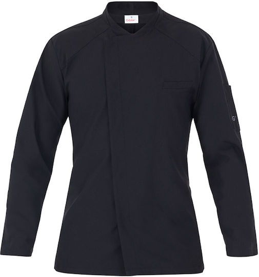 Giblor's Coat Chef Black with Long Sleeve