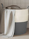 vidaXL Storage Basket Fabric Gray 43x43x38cm 1pcs