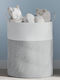 vidaXL Storage Basket Fabric Gray 38x38x46cm 1pcs