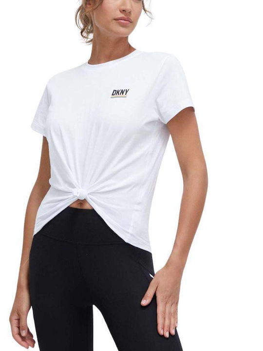 DKNY Damen Sportlich T-shirt Weiß