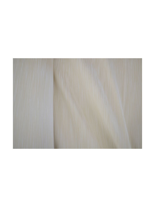 Saray Home Vorhang mit Bleistiftfalten Weiß 280x220cm