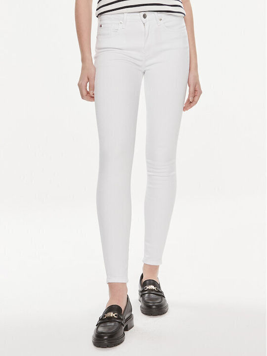 Tommy Hilfiger Γυναικείο Jean Παντελόνι σε Skinny Εφαρμογή Λευκό