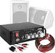 Soundsystem 2 AV340 + ODS40W 100.016 + Verkabelungen 100W mit Digitale Medien Player und Bluetooth