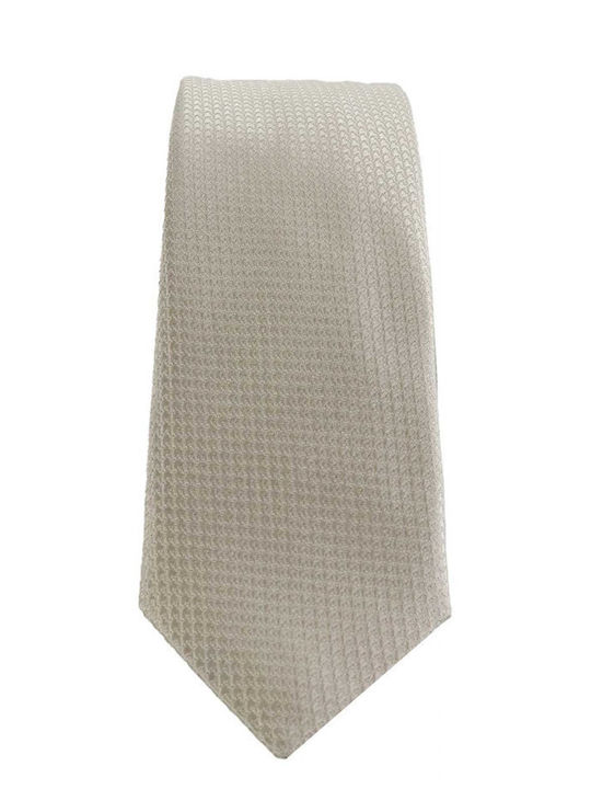 Karl Lagerfeld Ανδρική Γραβάτα με Σχέδια σε Μπεζ Χρώμα