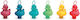 Scratch Wizard Decorative Element with Family Theme for DIY Crafts