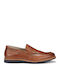 Δερμάτινα Ανδρικά Loafers σε Ταμπά Χρώμα
