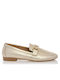 Sante Leather Women's Moccasins in Gold Color