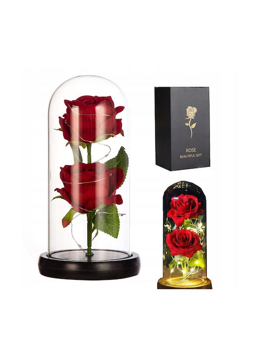 Eternal Rose Red with LED 1pcs