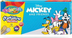 Colorino Plasticines for 3+ Years, 12pcs 6492-PLASTELINA-MICKEY