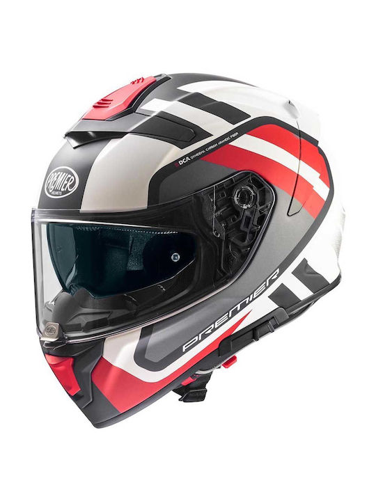 Premier Devil PH 2 Graphics Cască Moto Față întreagă ECE 22.06 1490gr cu Pinlock și Sunvisor