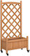 vidaXL Planter Box Lemn Bej 55x29.5x30cm.