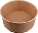 Kraft & Dele Disposable Paper Bowl Kraft 19x19cm