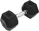Pegasus B-1013/320101314 Hexagon Rubber Dumbbell 1 x 15kg