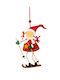 Christmas Hanging Goblin With Gold Dust With Beads