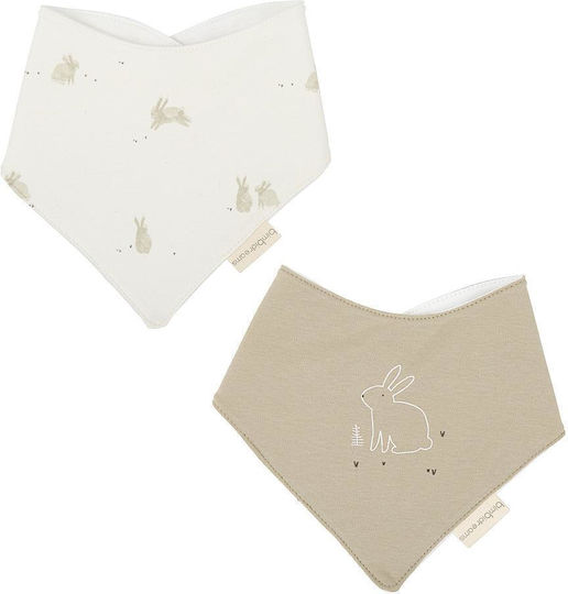 Bimbidreams Bunny Bandană Impermeabilă Material Textil Cu Autocolant Verde 2 Bucăți
